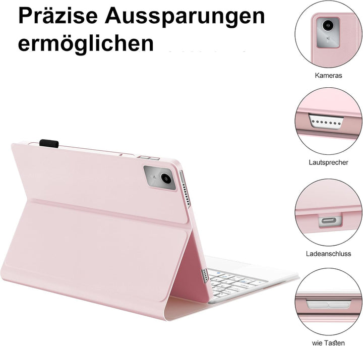 IVEOPPE Tastatur für Lenovo Tab M11, Hülle mit Tastatur für Lenovo M11 2024 11", Magnetische Kabello