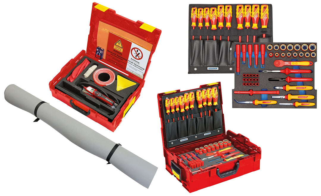 GEDORE Automotive VDE-Werkzeug HYBRID inkl. Ergänzung, 63-TLG, 3/8" Antrieb, universell, Spezialwerk