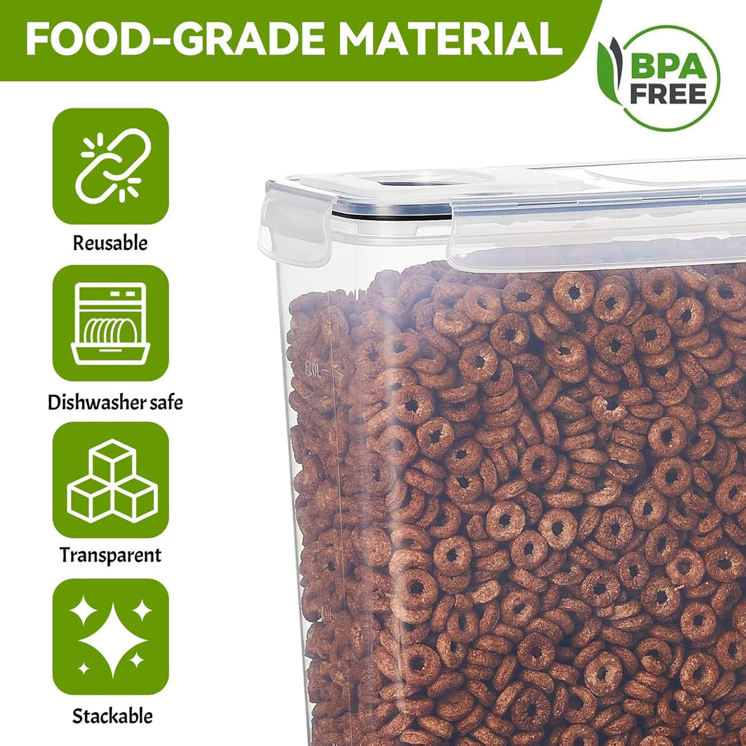 2.5L Vorratsdosen Set, Satz mit 6, BPA-frei, Müsli Schüttdose, Aufbewahrungsbox Küche, Luftdichte Kü