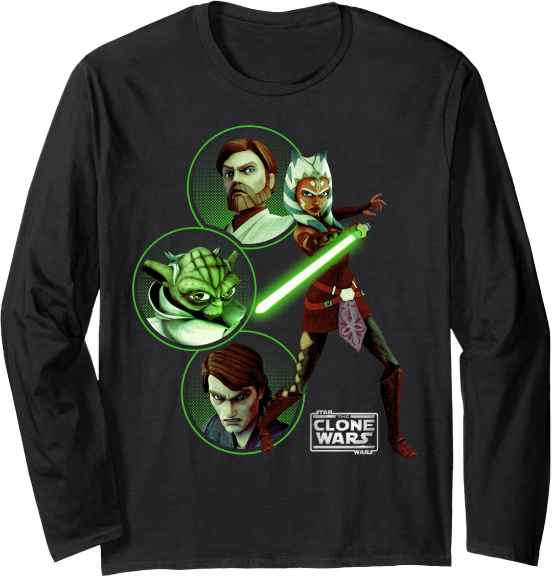 Star Wars: Clone Wars Light Side Group Shot Langarmshirt