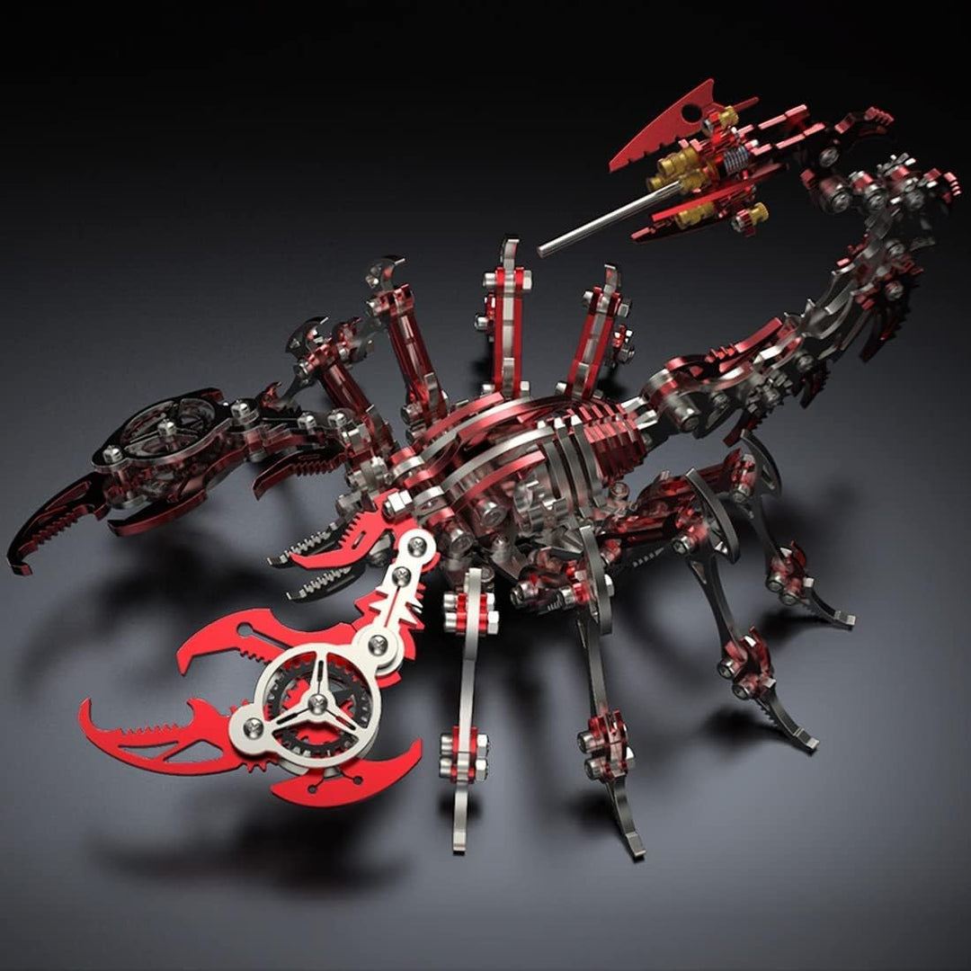 UpGLeuch 3D Skorpion Metall Puzzle Bunte Modell Kit,DIY 3D Puzzle Metall Erwachsene Skorpion mit Wer