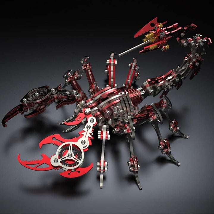 UpGLeuch 3D Skorpion Metall Puzzle Bunte Modell Kit,DIY 3D Puzzle Metall Erwachsene Skorpion mit Wer