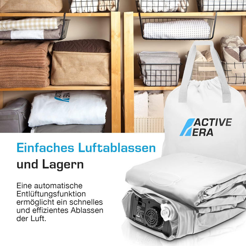 Active Era Luxus Doppel Luftbett – selbstaufblasendes Gästebett mit eingebauter, elektrischer Pumpe,
