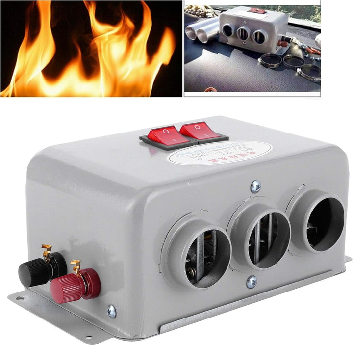 Calefactor Coche 12V-Autoheizung 12V, 12V Kompaktautoheizung 3-Loch 600W - 800W Winterschnelle Heizu