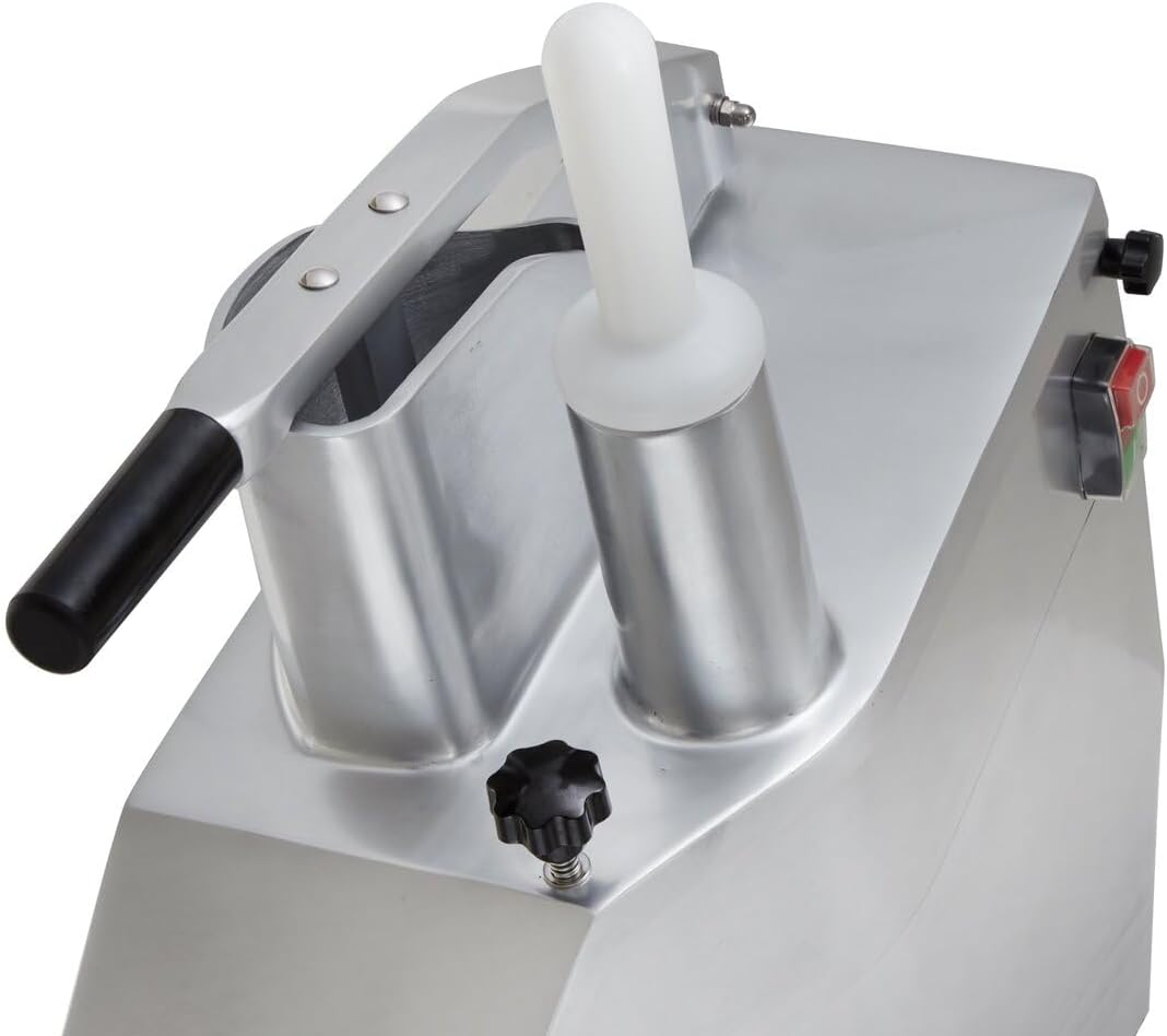 GastroHero Gemüseschneider I Elektrischer Gemüseschneider I 300 kg/h Leistung I 5 Scheiben Ø 2-7 mm