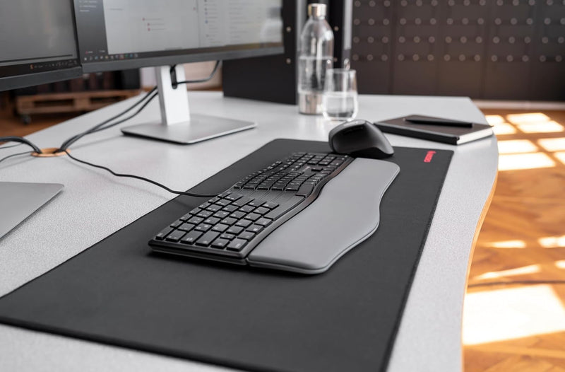 CHERRY KC 4500 - Ergonomische Tastatur - schwarzes Keyboard - kabelgebunden, schwarz, 456 x 217 x 35