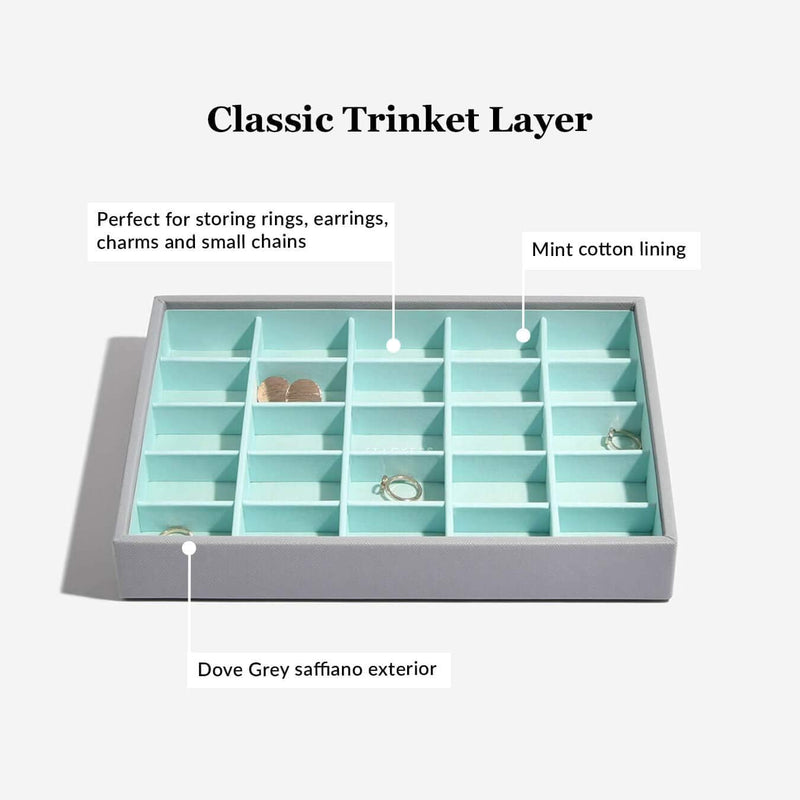Stackers Grau Mint Klassisch Schmuckschatulle - 4 Dove Grey/Mint Green, Dove Grey/Mint Green