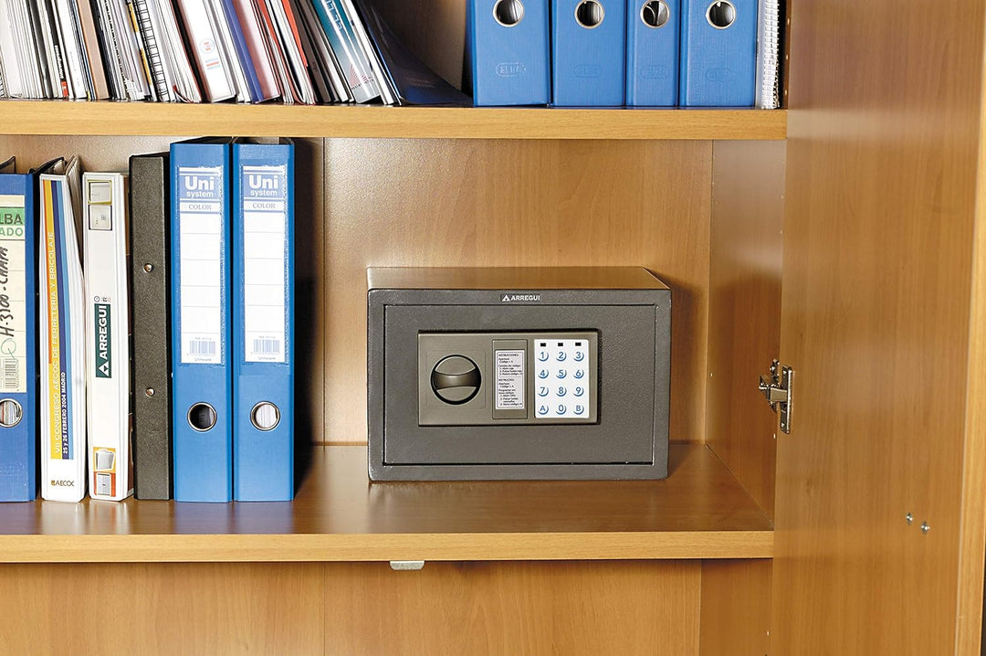 ARREGUI Class T20EB Möbeltresor | Möbelsafe aus Stahl mit Elektronikschloss, Haussafe mit programmie