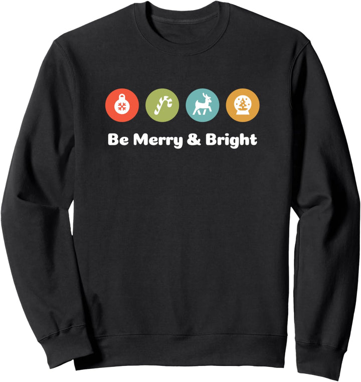 Frohe und helle Geschenke Weihnachtsdekore Urlaub Winter Sweatshirt