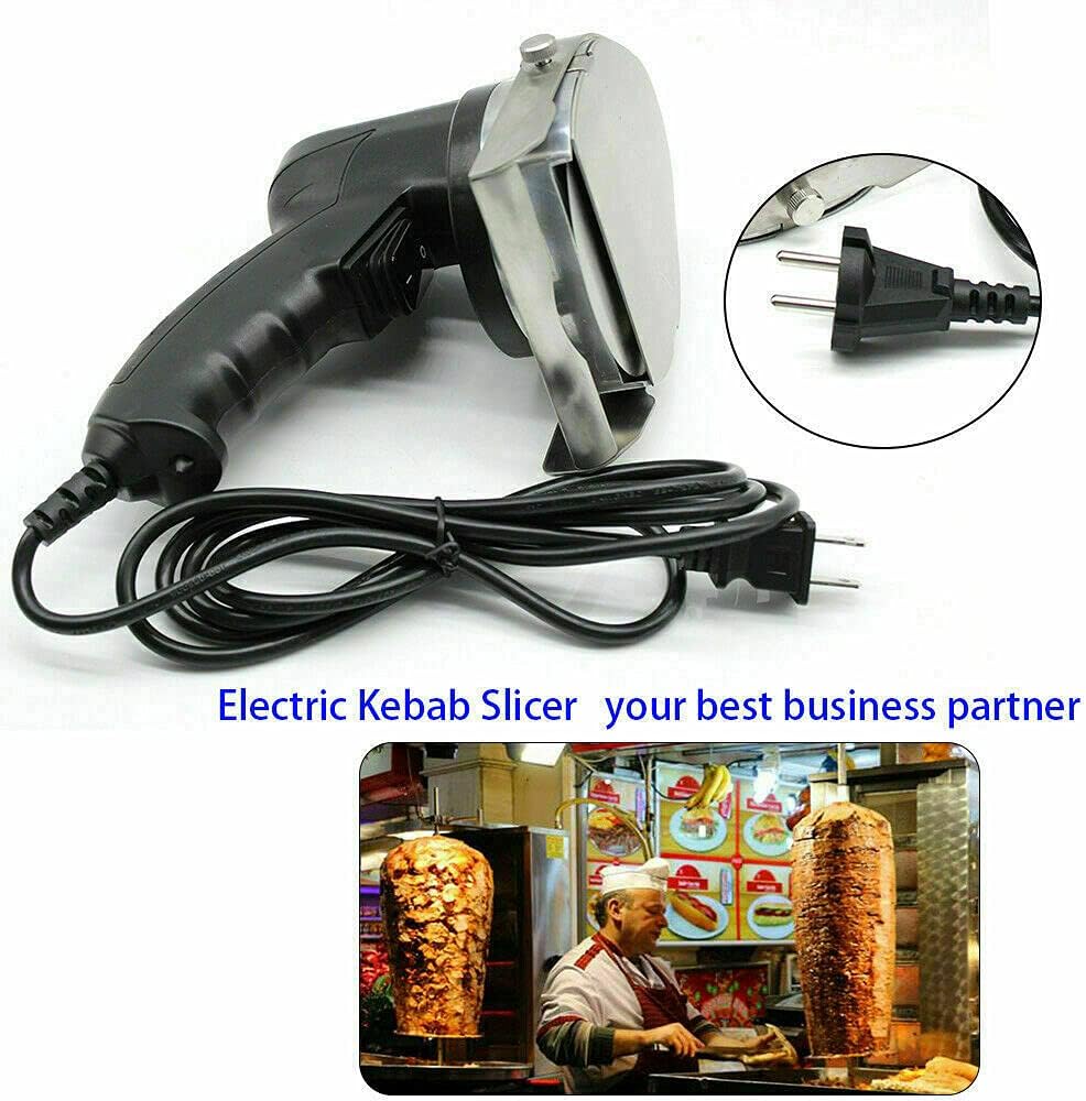 SHZICMY Elektro Dönermesser, Elektrische Kebabschneider Kebabmesser Gyrosmesser Dönerschneider Edels