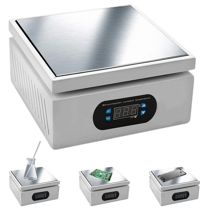PCB Heizstation, 700W Lötstation Heizplatte mit LED Anzeige Temperatur Einstell 0-400°C, Elektrische