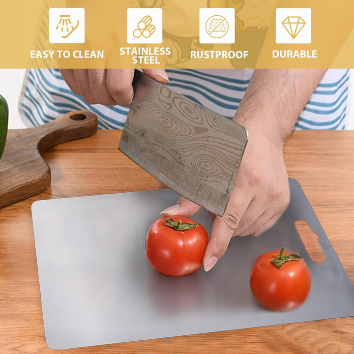 Titan Schneidebrett, Titanium Cutting Board Schneidebrett Titan Edelstahl Schneidebrett, Schneidebre