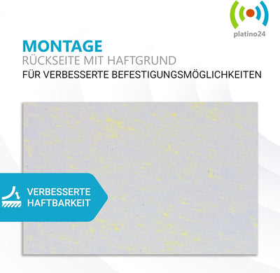 platino24 3D-Set Schallabsorber Colore aus Basotect G+ mit Akustikfilz, 6 Waben in Schwarz je Ø30cm,
