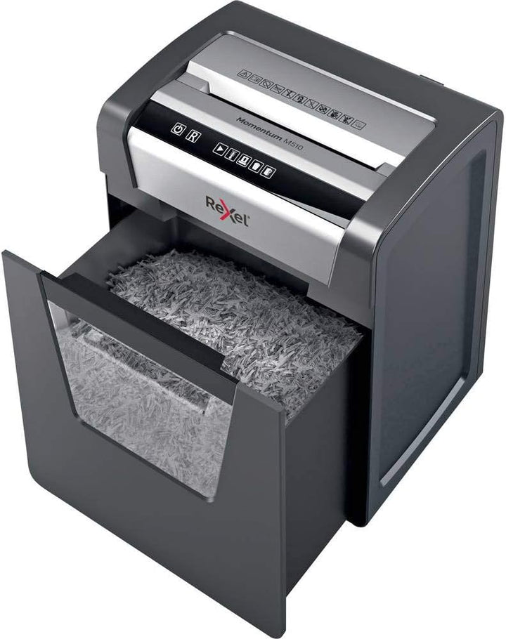 Rexel Aktenvernichter Momentum M510, Mikroschnitt, 11-10 Blatt A4 (70-80 g/m²) Kapazität, Sicherheit
