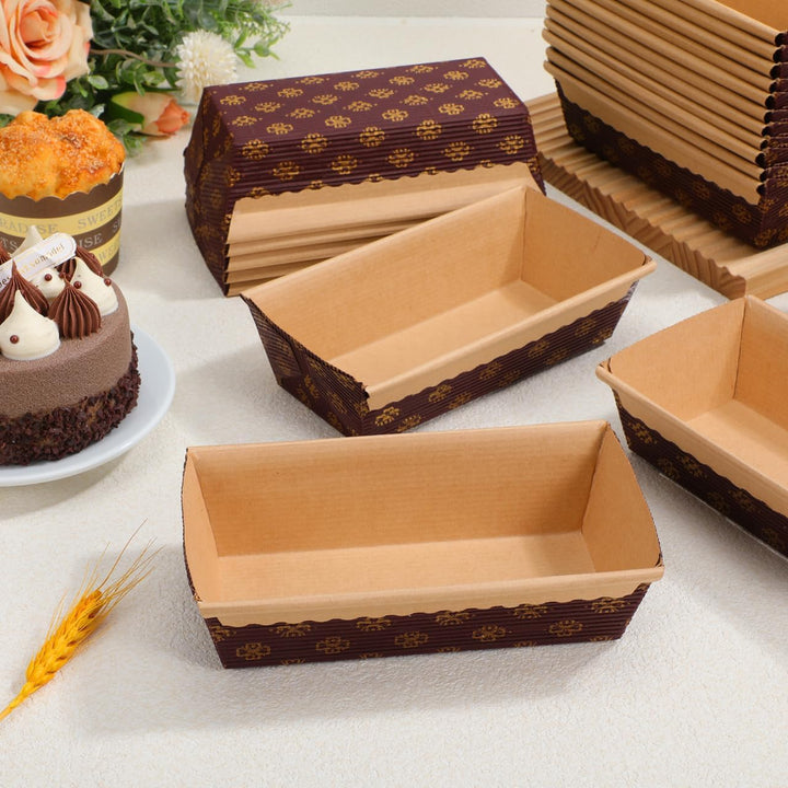 Gatuida Kastenform Kuchen Papier: 25 Stück Backform Kastenform 15 cm Toastbrot Brotbackform für Kuch