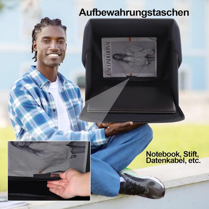 Tragbarer Laptop Sonnenschutz für 12/13/14/15 Zoll Bildschirm, Sichtschutz für Arbeiten Im Freien, L