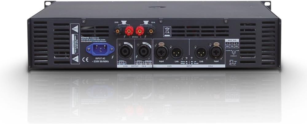 LD Systems DEEP2 600 ; PA Endstufe 2 x 300 W 2 Ohm oneSize, 2 x 300 W