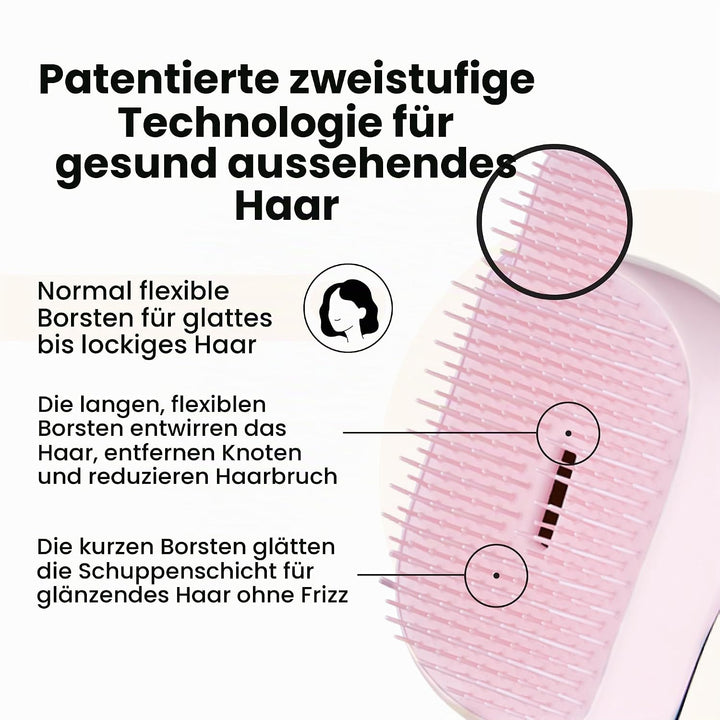 Tangle Teezer Haarbürste Compact Styler Pearlescent Matte - Kompakte Bürste für unterwegs - Entwirre