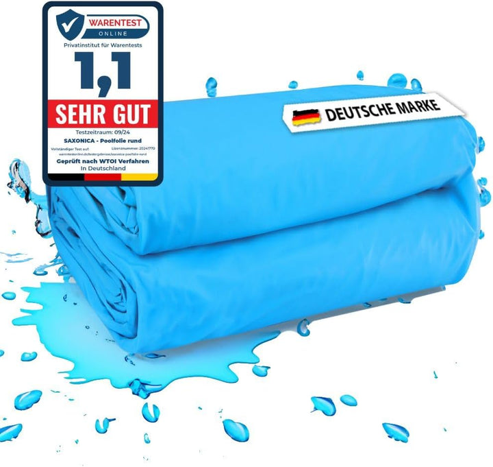 Poolfolie Innenhülle Ovalpool 623 x 360 x 150 cm, 0.8 mm, blau, Ovalbecken