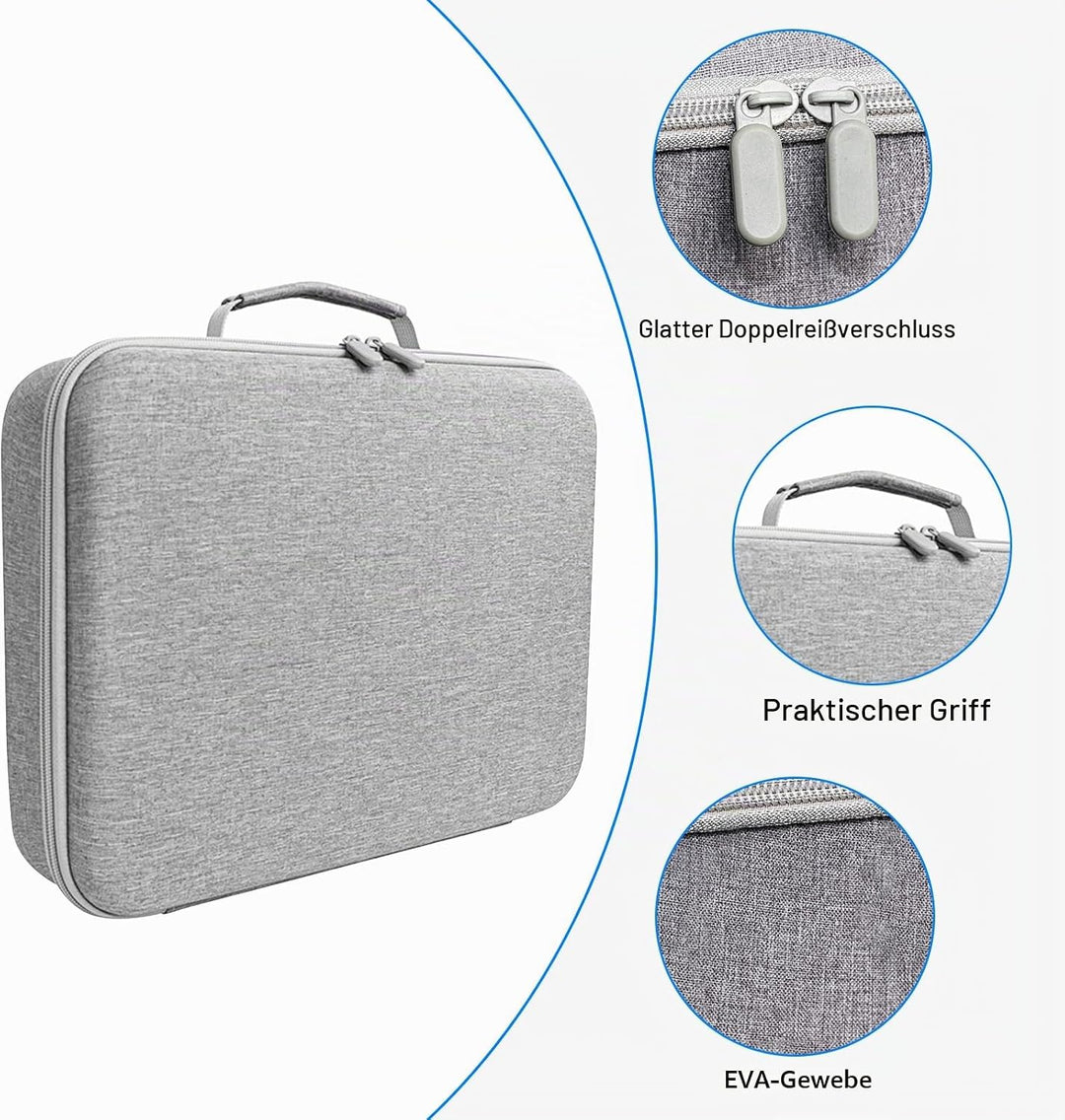 Tasche kompatibel mit Ecovacs Mini Fensterroboter, Koffer für Fensterroboter(37x26x8cm), mit Doppelt