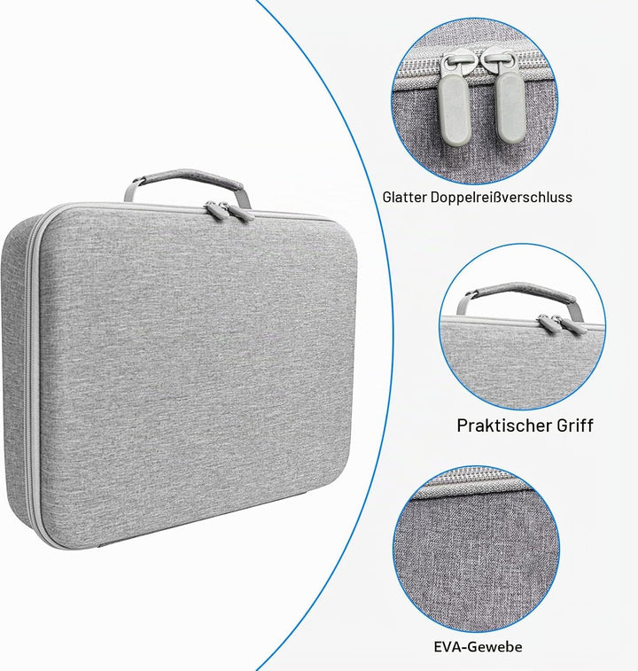 Tasche kompatibel mit Ecovacs Mini Fensterroboter, Koffer für Fensterroboter(37x26x8cm), mit Doppelt