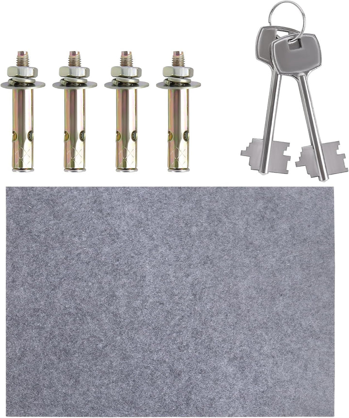 LZQ Tresor Möbeltresor mit Doppelbartschloss, Tresor Safe mit Schlüssel-Schloss, Wandtresor Wandsafe