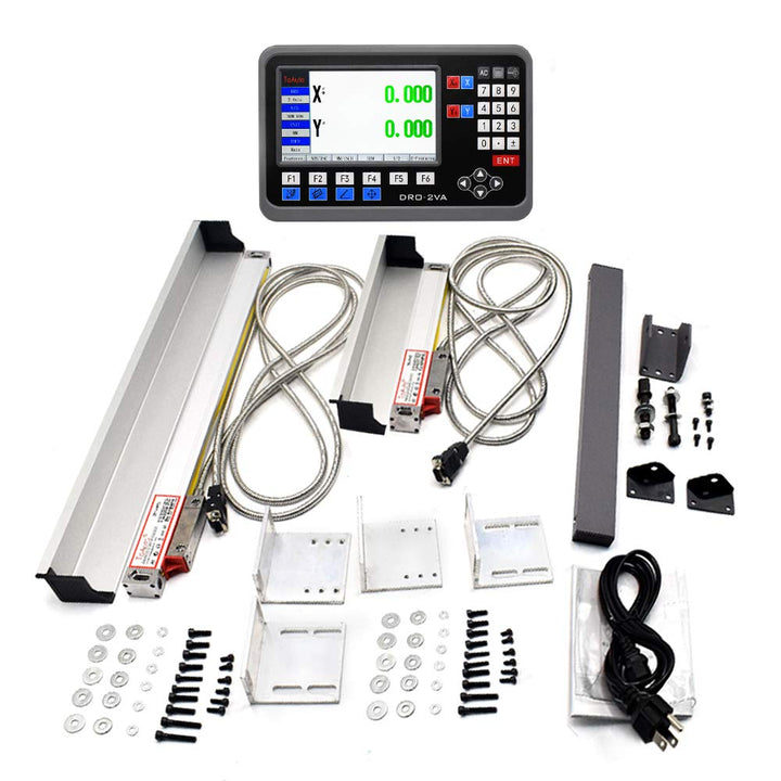 2 Achse LCD Digitalanzeige Kit ToAuto Digitalanzeige mit 2 Axis Linear Massstab für CNC-Fräsen Elekt