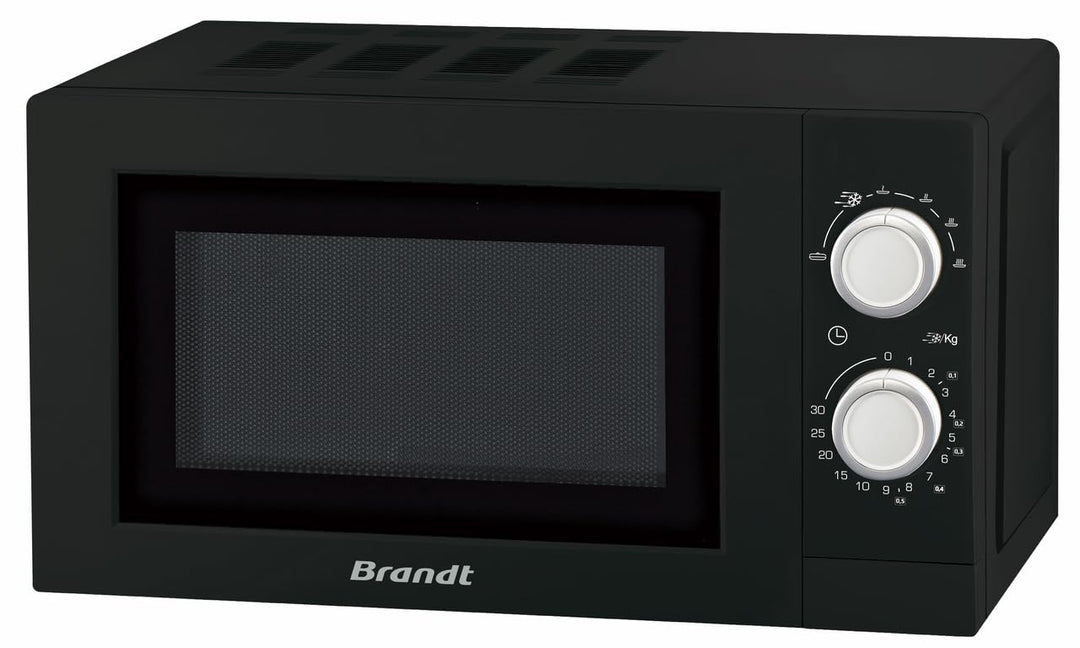 Brandt – Mechanische SOLO Mikrowelle 20 l – 800 W – 6 Kochstufen – Timer 35 Minuten – Enamelith – Sc