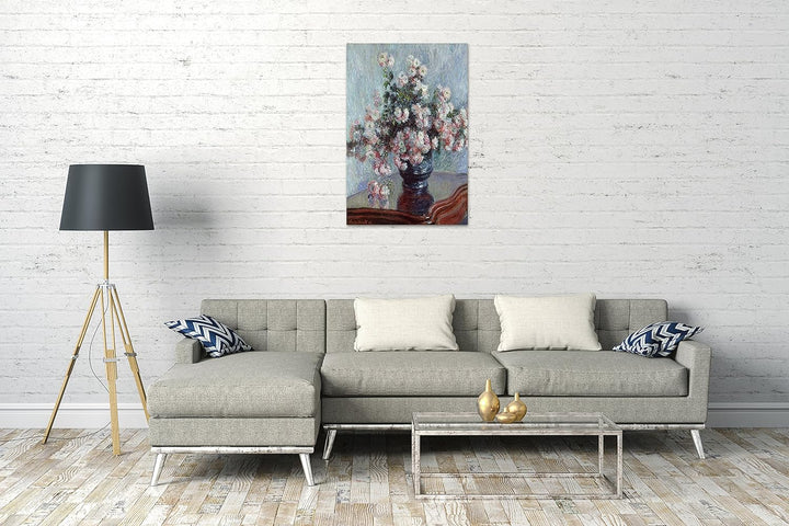 Printed Paintings Leinwand (60x80cm): Claude Monet - Chrysanthemen (1882) 60x80 cm, 60x80 cm