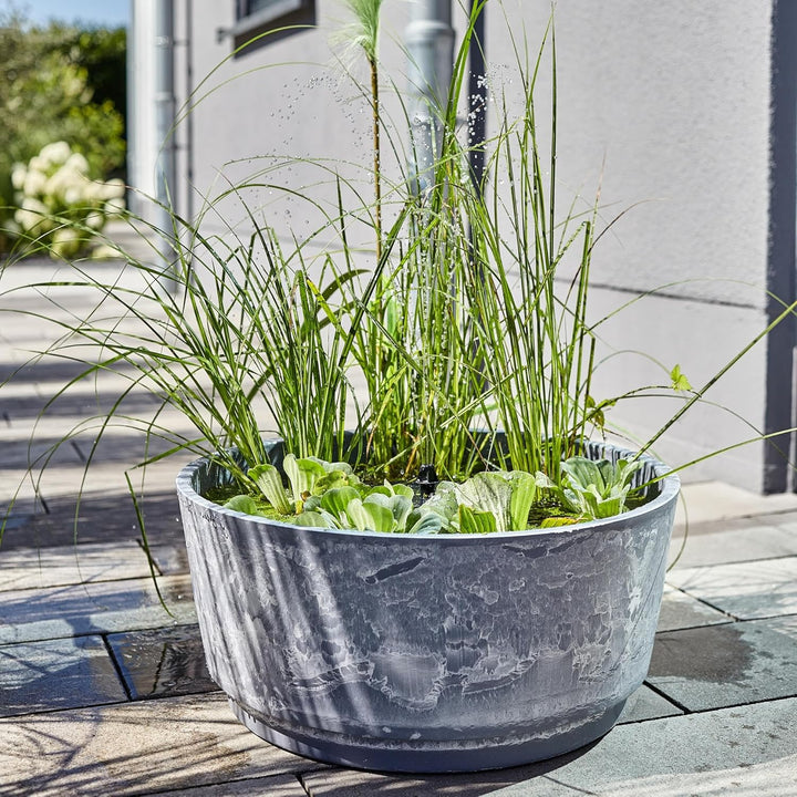 Heissner Solar Wassergarten AQUATOPIA inkl. Wasserspielpumpe - Miniteich, Dekoteich, Balkonteich