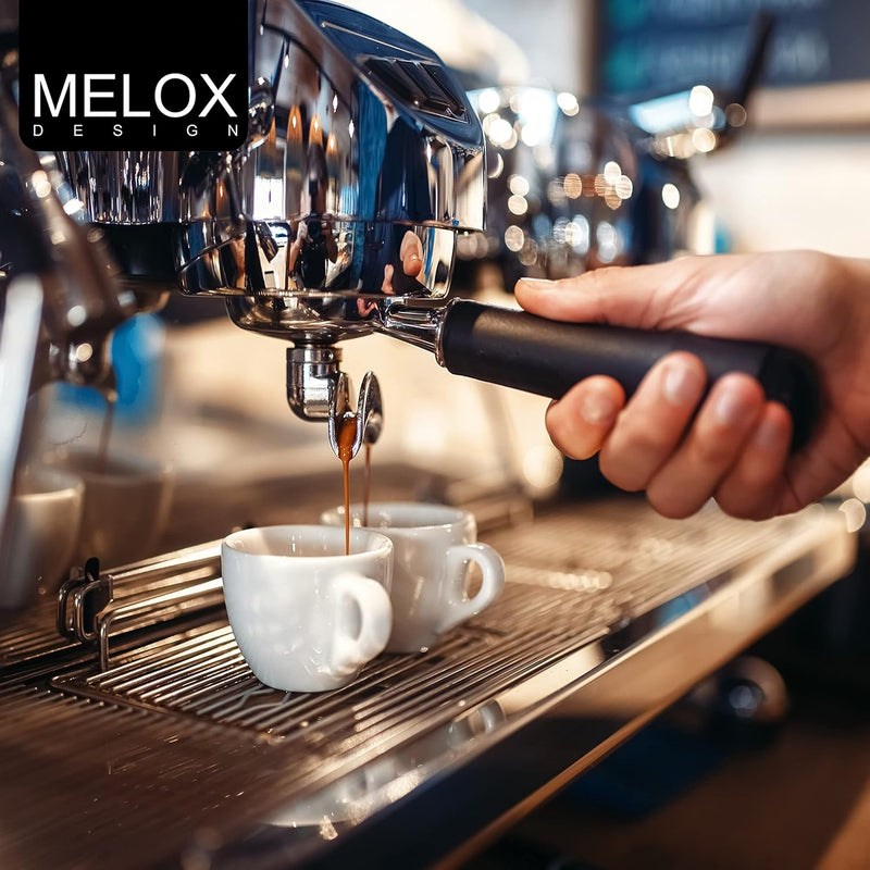 MELOX - Premium Abschlagbehälter für Siebträger Edelstahl - Kaffee & Espresso Siebträger Abklopf-Beh