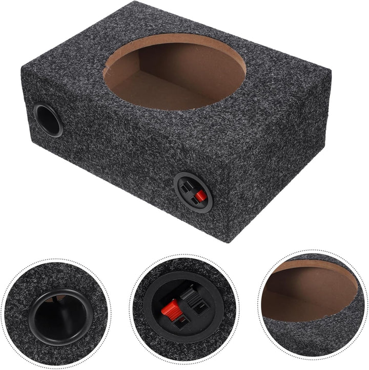 BESTOYARD 8-Zoll Subwoofer Kasten für Single Cab Autos Versiegeltes Gehäuse mit Teppichboden für Ver