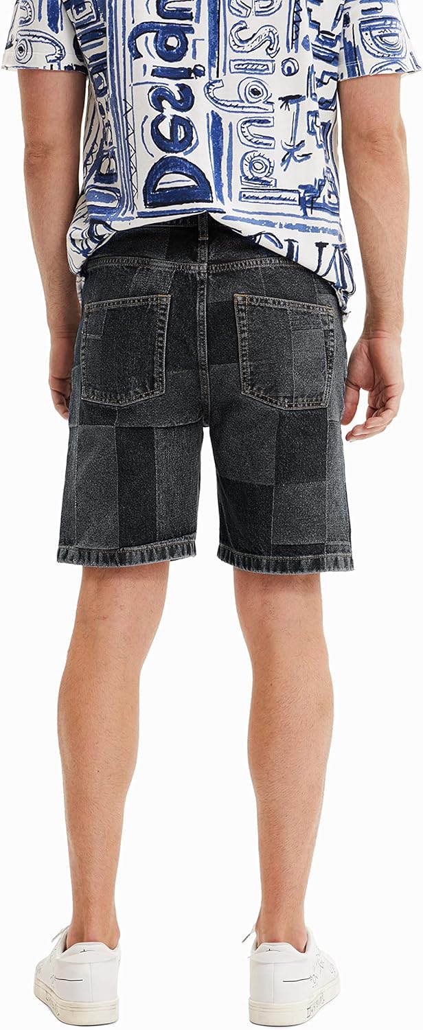 Desigual Herren Jeans 30 Schwarz, 30 Schwarz