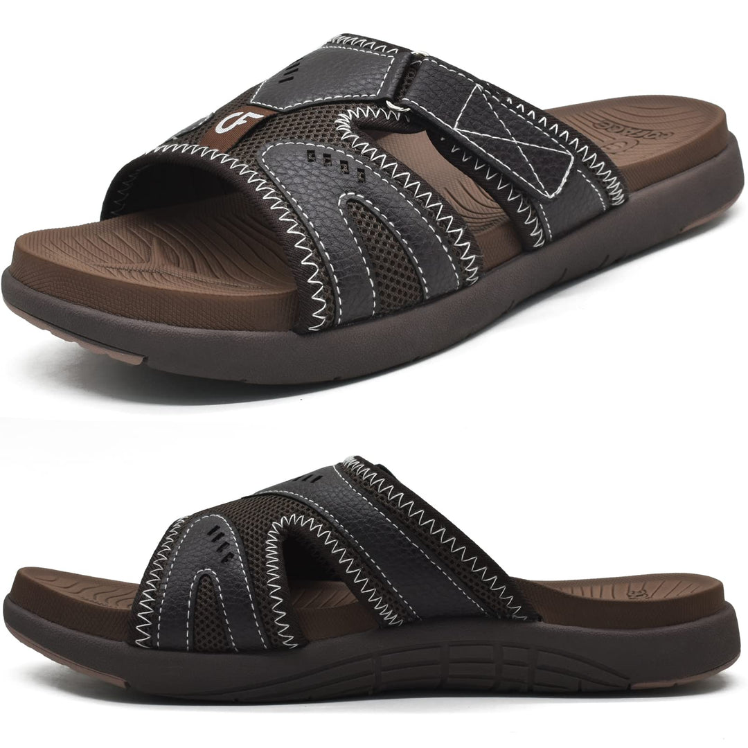 COFACE Herren Sport Recovery Sandalen Plantar Fasciitis weiche Polsterung leichtes Gewicht Bogen Unt