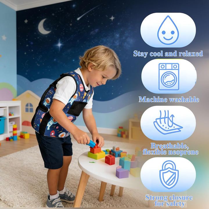 Gewichtsweste Kinder,Beruhigende Sensorik Gewichtstiere Kinder ADHS Hilfsmittel und Autismus Hilfsmi