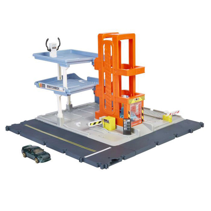 Matchbox HBL60 - Action Drivers Parkgarage Spielset mit 1 Fahrzeug, Spielzeug ab 3 Jahren
