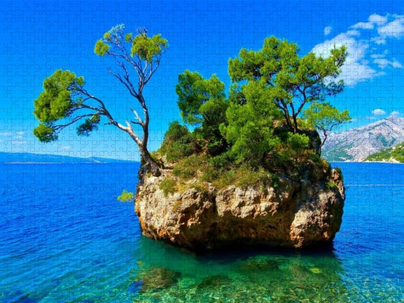 CALVENDO Puzzle Brela 1000 Teile Lege-Grösse 64 x 48 cm Foto-Puzzle Bild von Thomas Polske, 1000 Tei