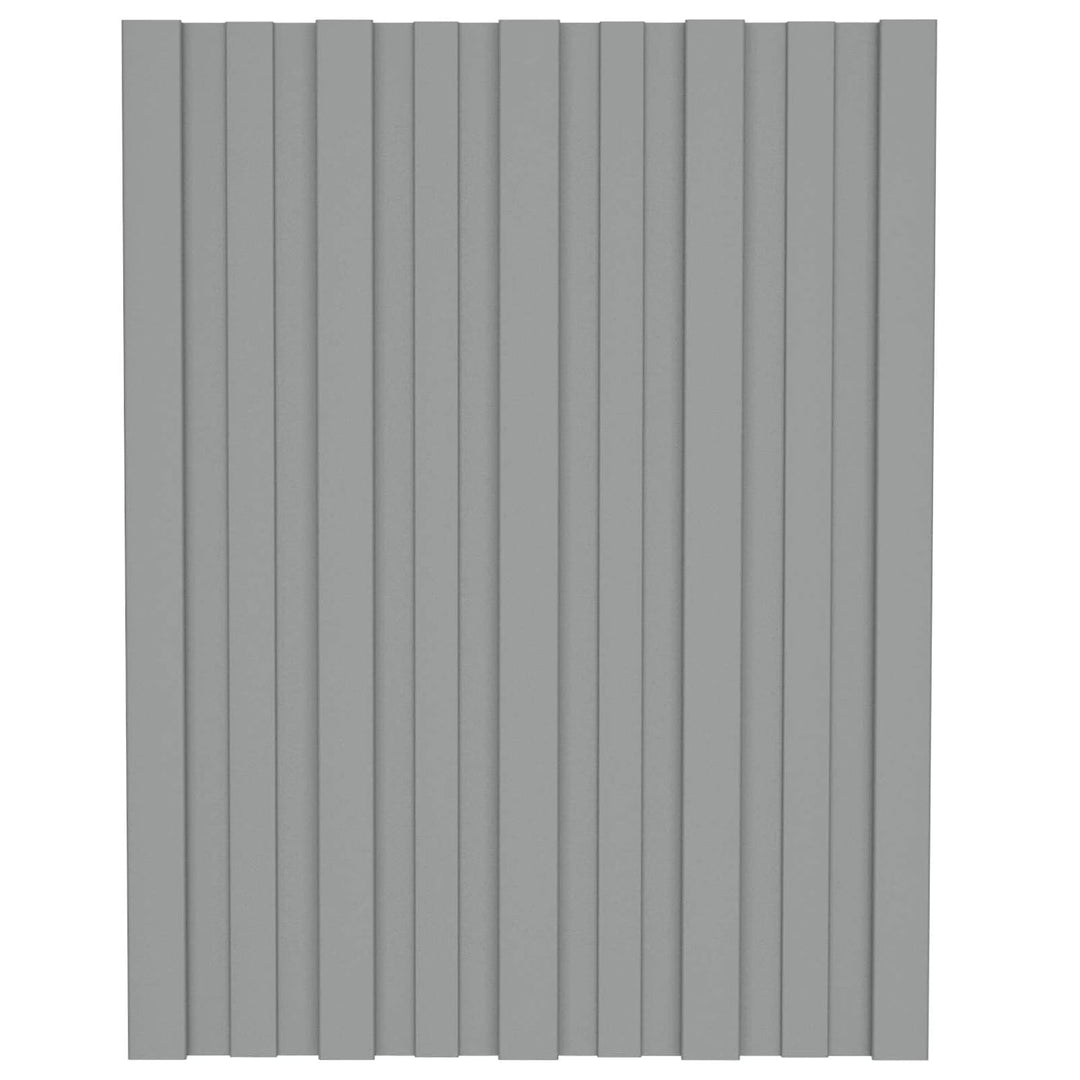 vidaXL Dachpaneel 12 Stk. Grau 60 x 45 cm Verzinkter Stahl, Grau 60 x 45 cm