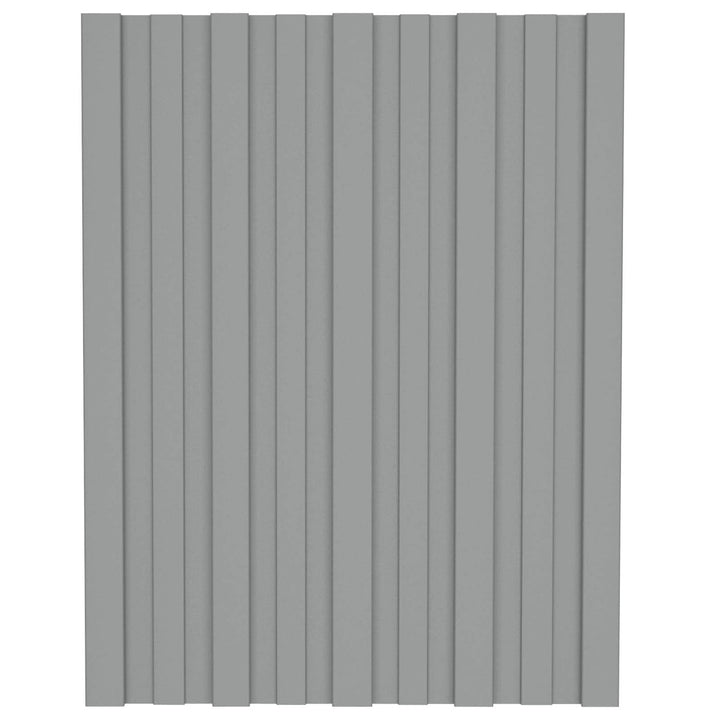vidaXL Dachpaneel 12 Stk. Grau 60 x 45 cm Verzinkter Stahl, Grau 60 x 45 cm