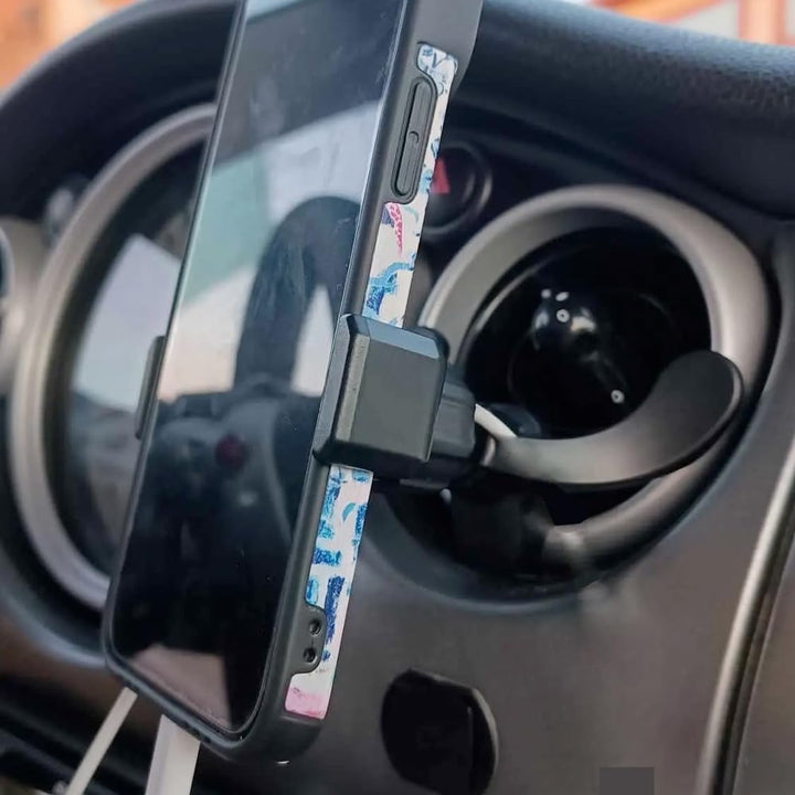 Handyhalterung für Mini R50 R52 R53, Autohandyhalter für runde Luftauslässe für Mini Cooper One R50
