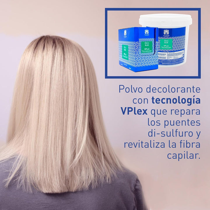 Valquer Professional Verfärbung Pulver Blau 1000