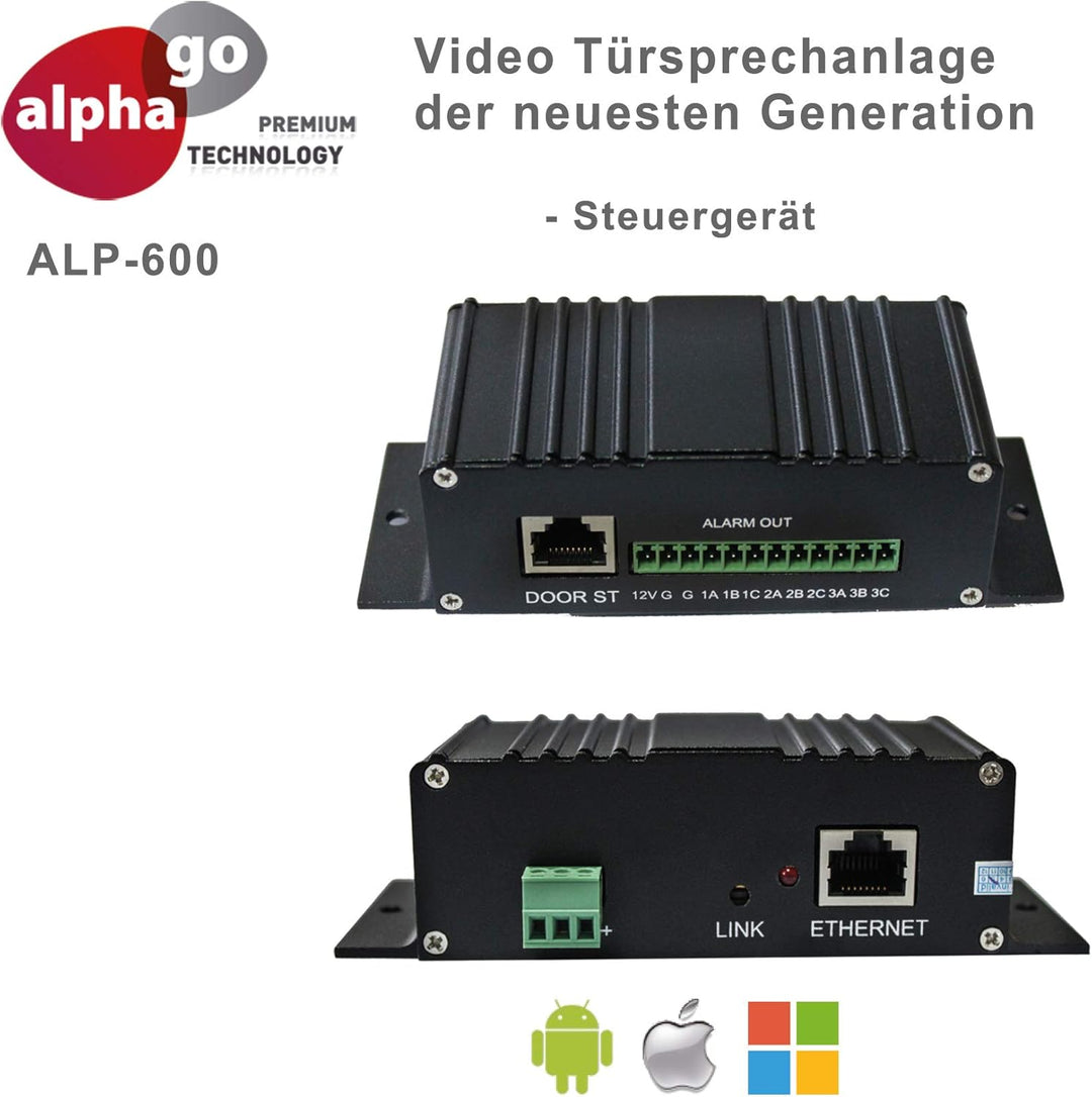 IP Video-Türsprechanlage ALP600S inkl. Fritz!Fon C6 - Gegensprechanlage mit Kamera - kein Cloud-Serv