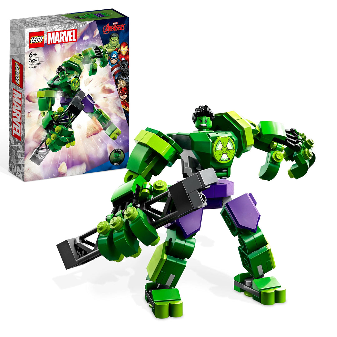 LEGO 76241 Marvel Hulk Mech, Action-Figur des Avengers Superhelden, sammelbares Spielzeug zum Bauen