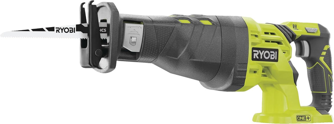 Ryobi 18 V Akku-Säbelsäge R18RS- (Säbelsäge / Säge mit 28 mm Hublänge, mit Sägeblatt, ohne Akku + La