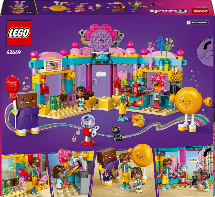 LEGO Friends Heartlake City Süsswarenladen, Spielset für Mädchen ab 6 Jahren, Rollenspiele mit 2 Min