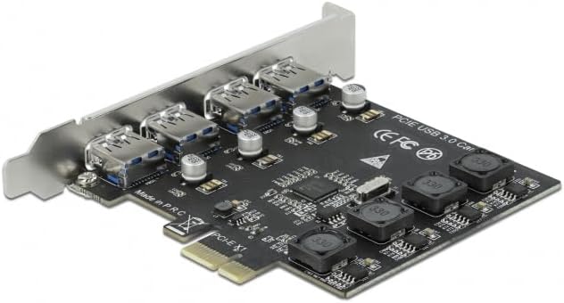 Delock PCI Express x1 Karte zu 4 x extern USB Typ-A Buchse SuperSpeed USB