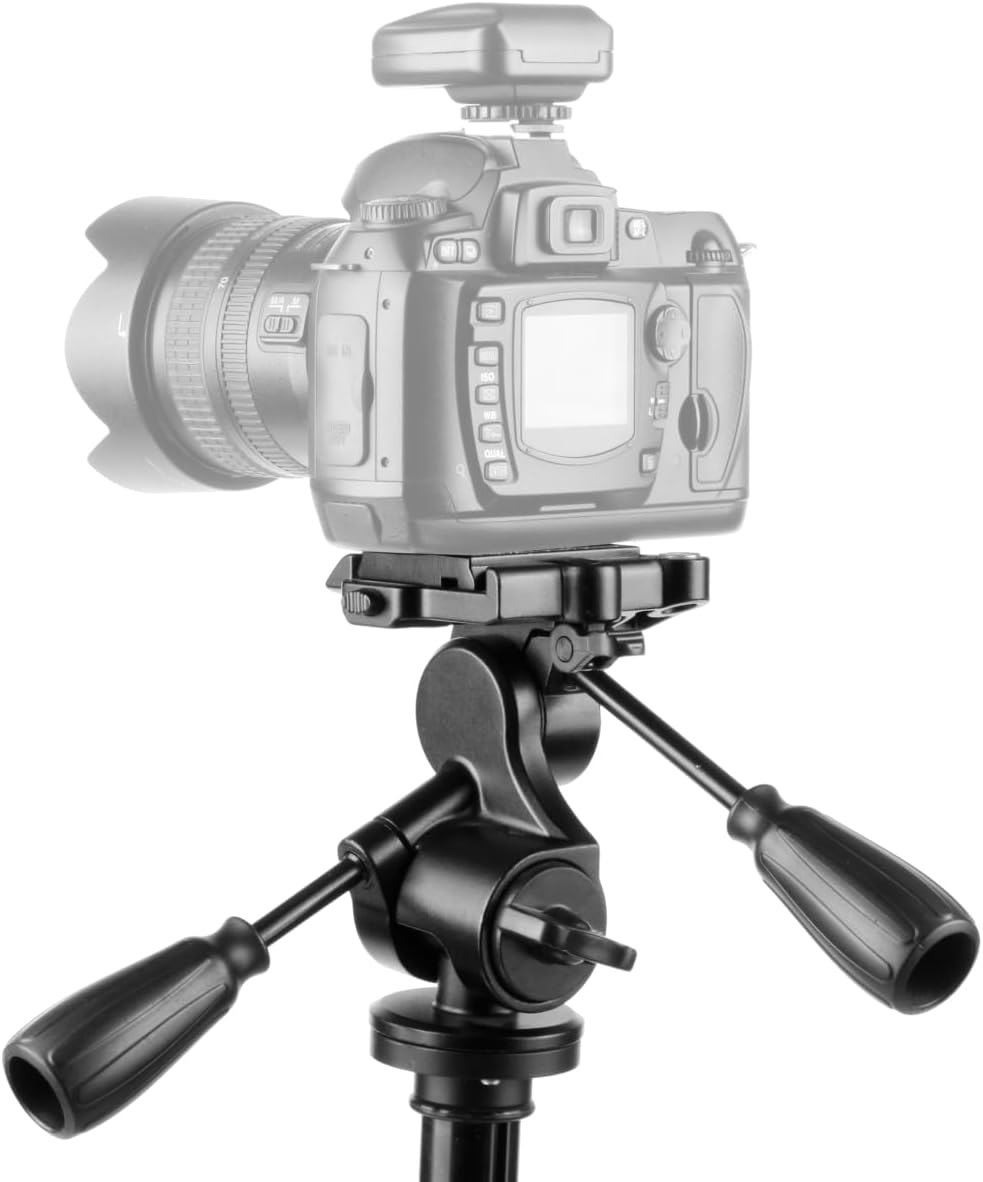 Walimex Pro FT-6653H Aluminium Pro-3D-Neiger (Belastbarkeit 6kg, Friktionskontrolle, grosse Schnellw