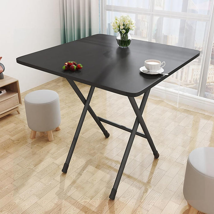 locwanot Faltbarer Esstisch, quadratisch, massives MDF, 4 Personen, Heimbüro, Arbeitszimmer, Compute