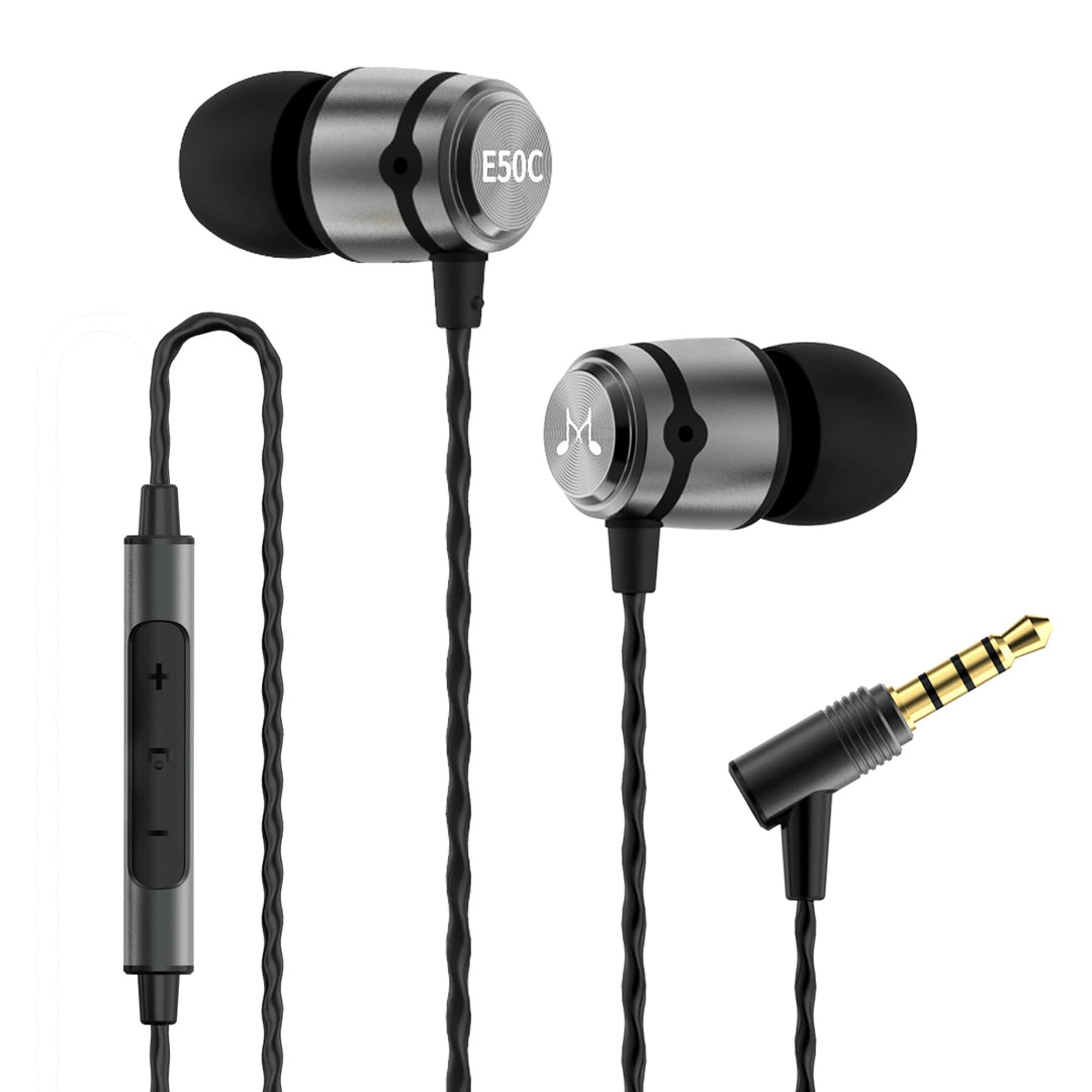 SoundMAGIC E50C Wired Earphones with Microphone, In-Ear HiFi Headphones, Good Noise Isolating Headph
