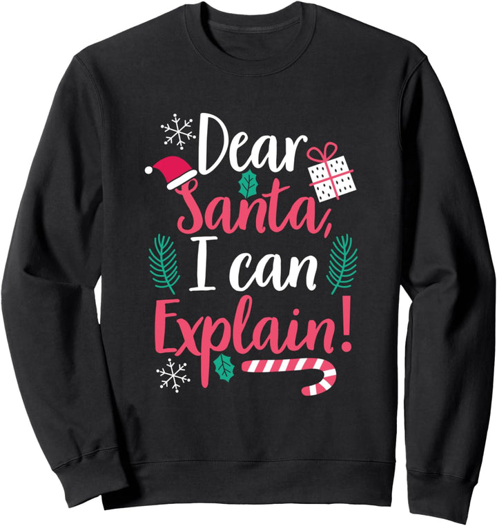Lustiges Weihnachten Outfit | Dear Santa I Can Explain Sweatshirt